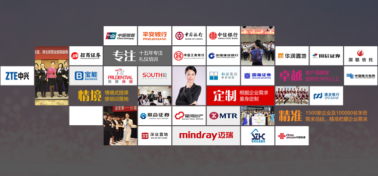 过往参与过张淑秋老师礼仪培训的大型企业